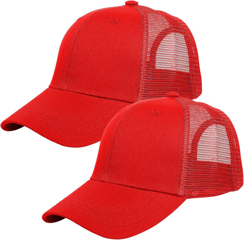 Falari Trucker Hat Baseball Cap Structured Plain Design 6 Panel, Adjustable Size - Image 1